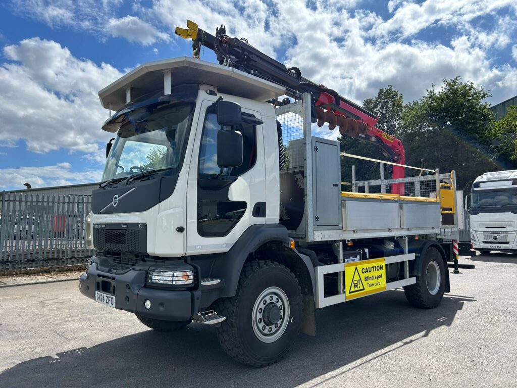 Volvo FL8 18T Drop-side Crane/Auger, Specialist 4x4 Pole Carrier, (2024 (24)